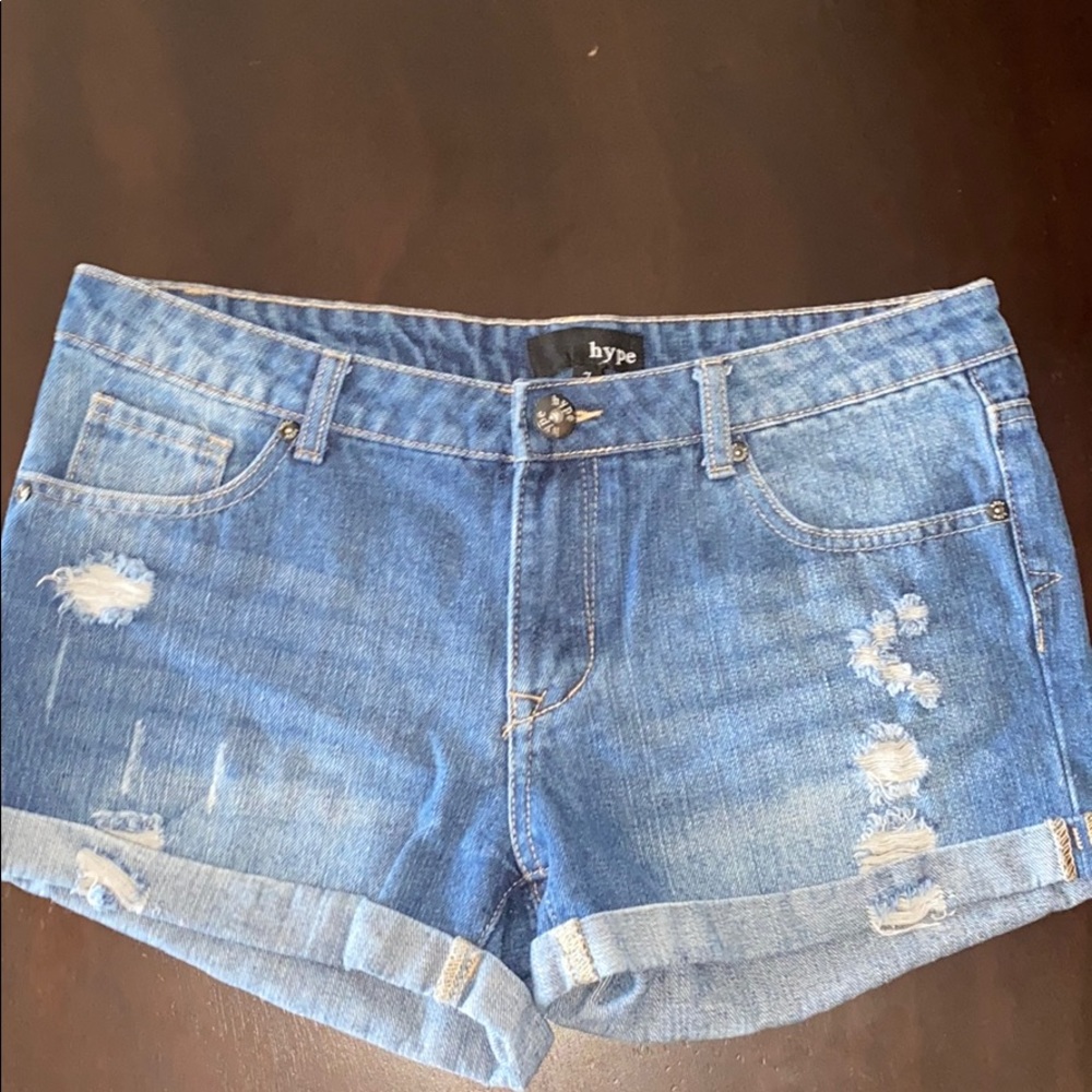 Cute mini denim shorts